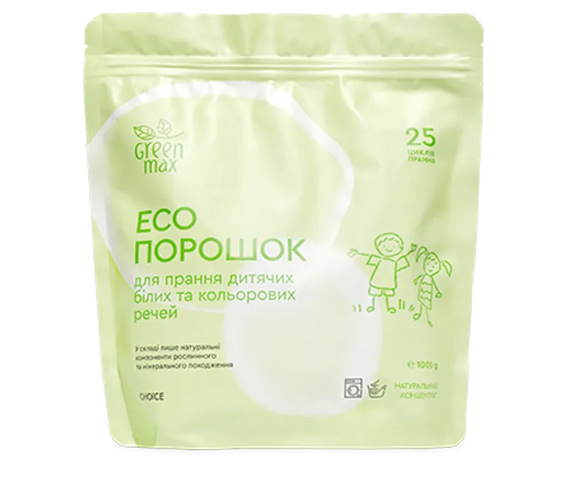 ECO powder for washing children's white and colored clothes